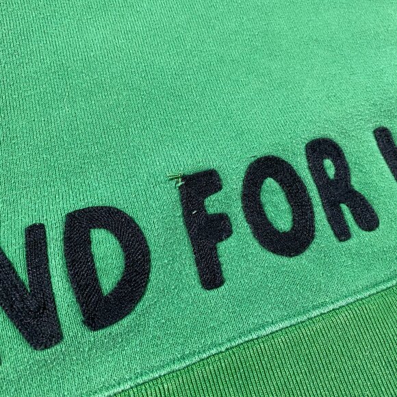 Gucci "Blind For Love" Pullover Terrycloth Hoodie Green Men's size Small - Picture 4 of 16